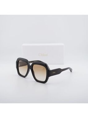 Chloe CH0154S 002 Women Square Sunglasses - Havana / Brown